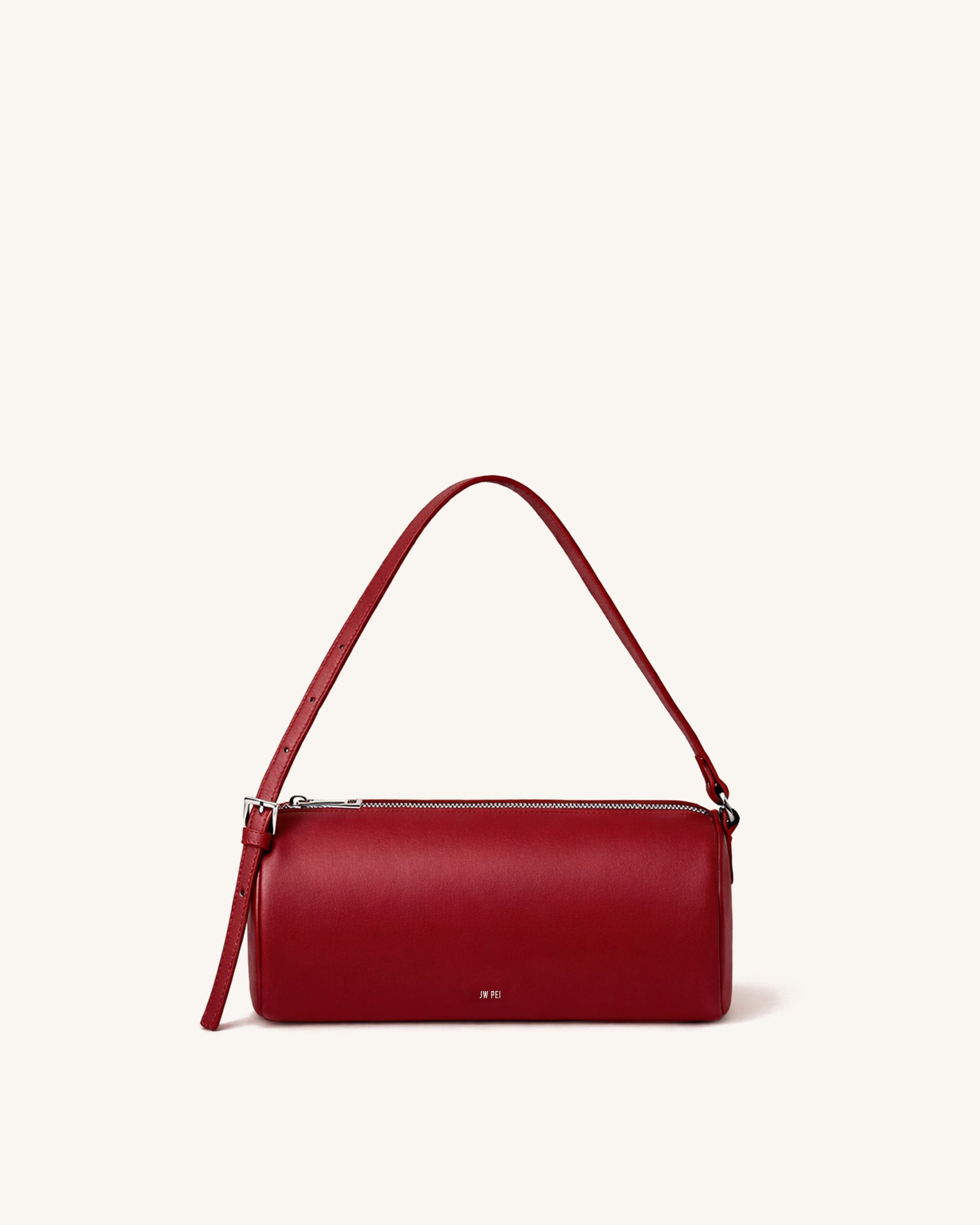 Mya Cylinder Shoulder Bag - Red