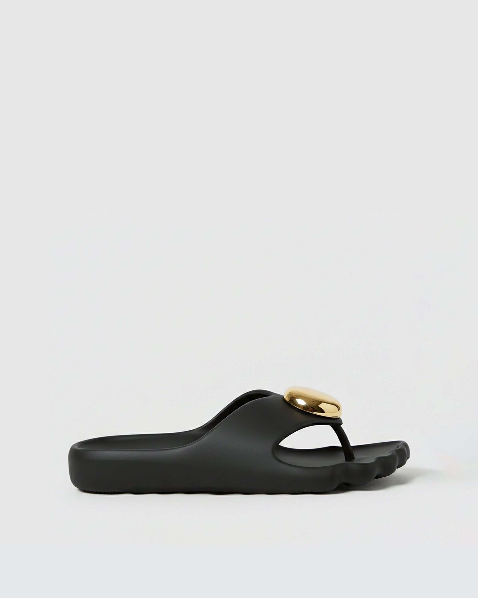Zara Toe Ring Flip-flops – Black