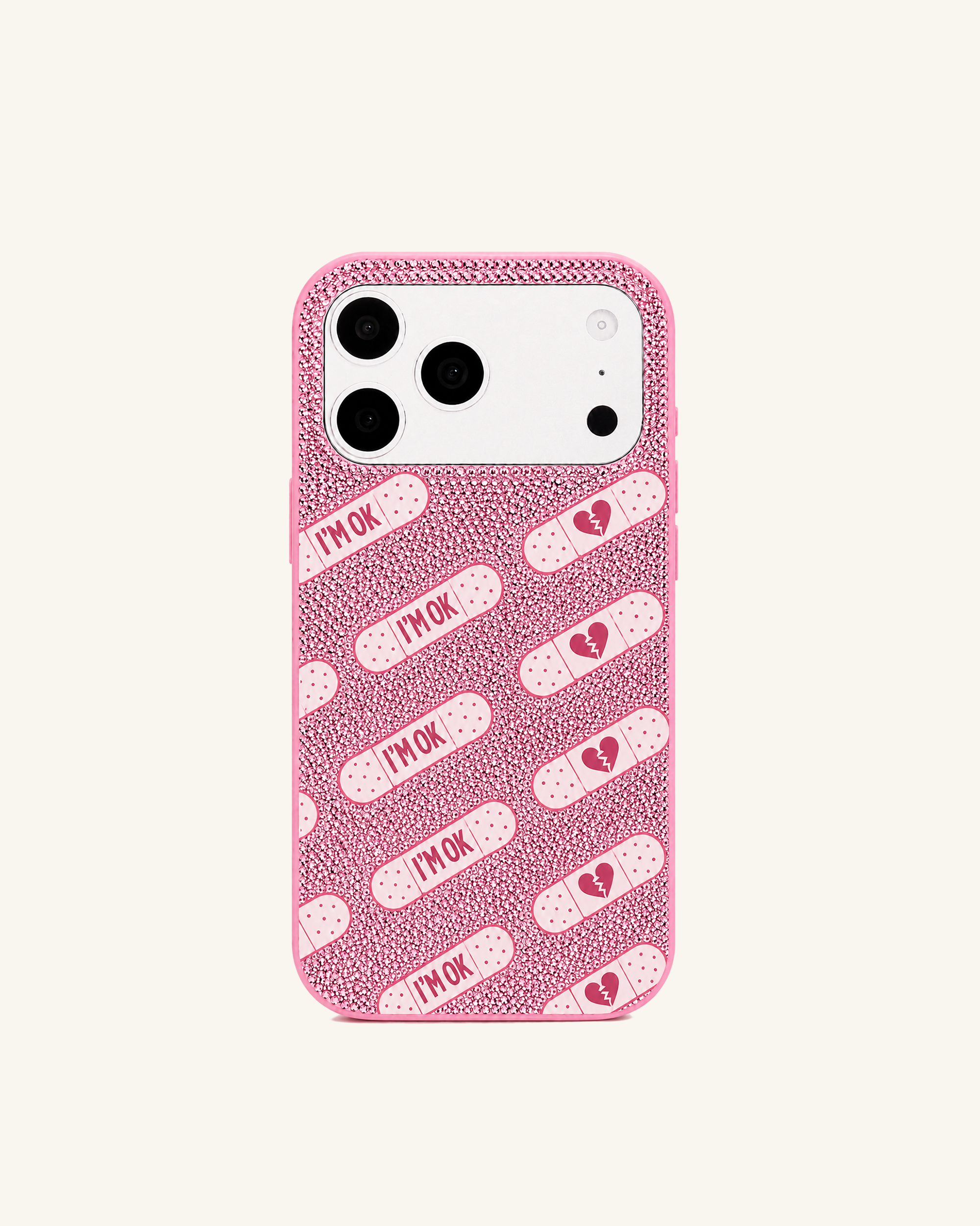 Pink Bandage Pattern Phone Case – Pink