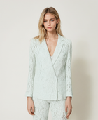 Mint Lace Tailored Blazer – Peppermint Green
