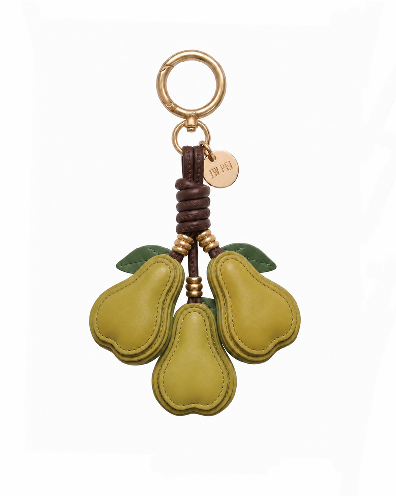 Pear Cluster Bag Charm - Green