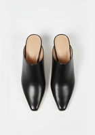 Sabrina Sculpted Mules – Black