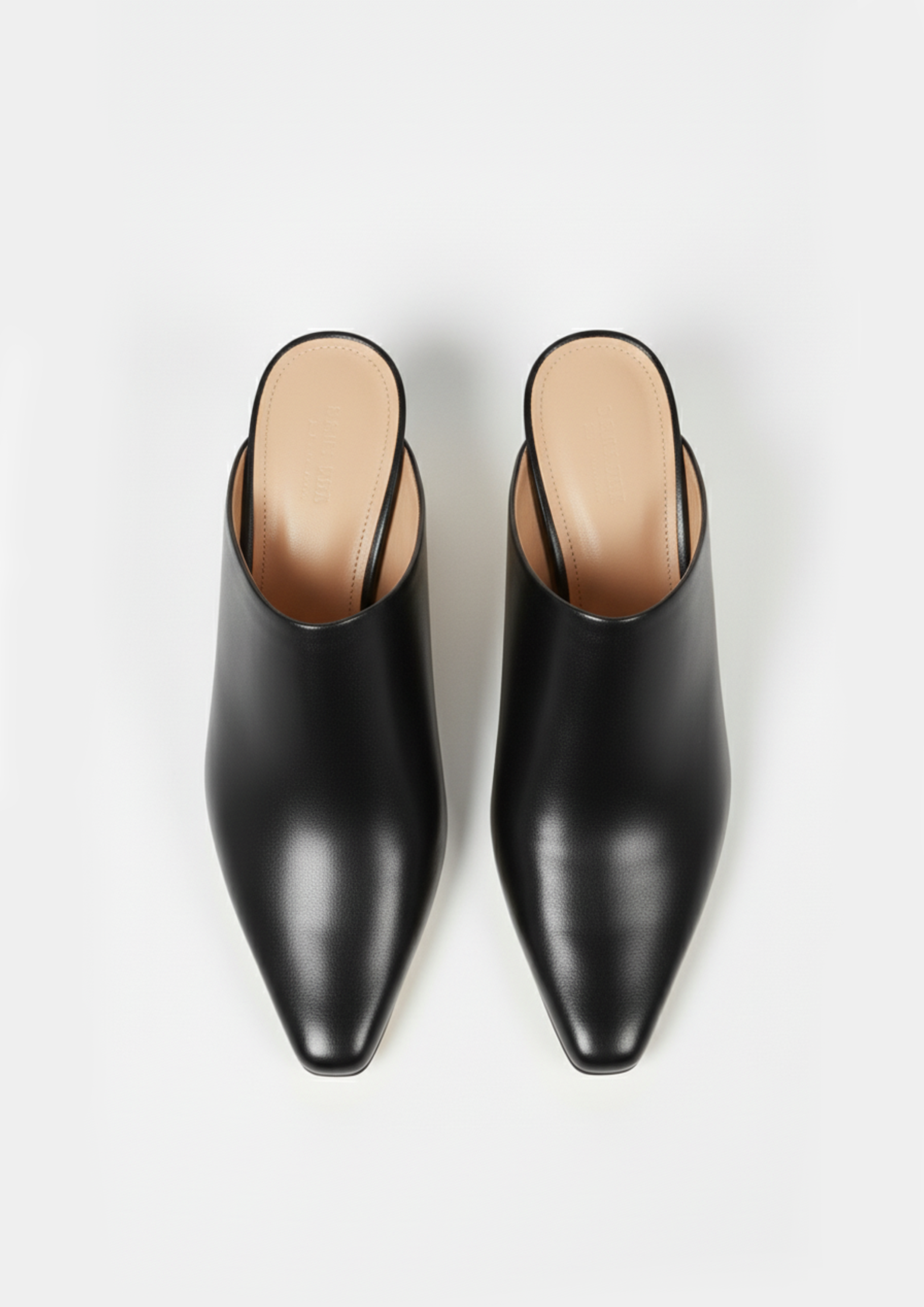 Sabrina Sculpted Mules – Black