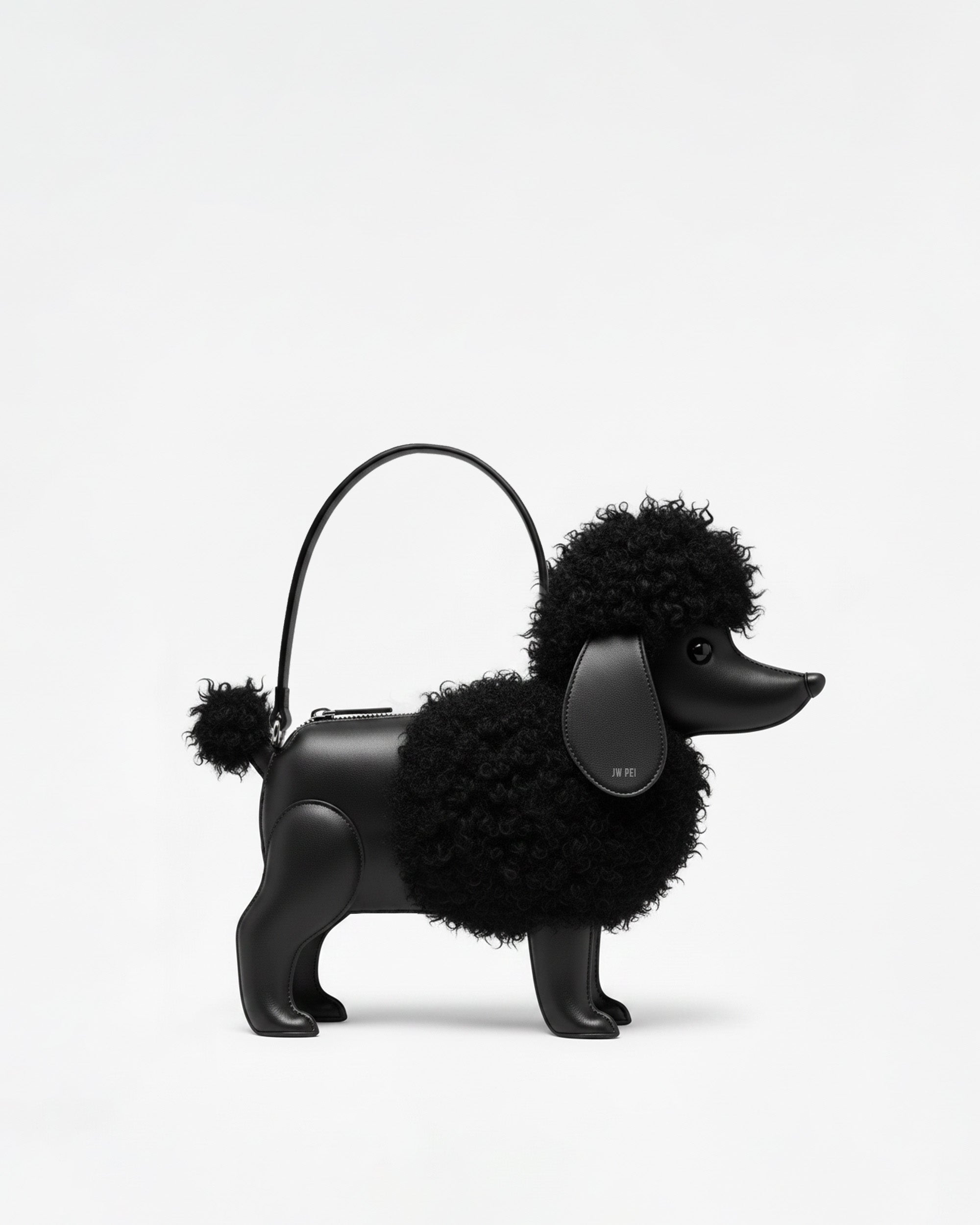 Pippa Poodle Top Handle Bag - Black