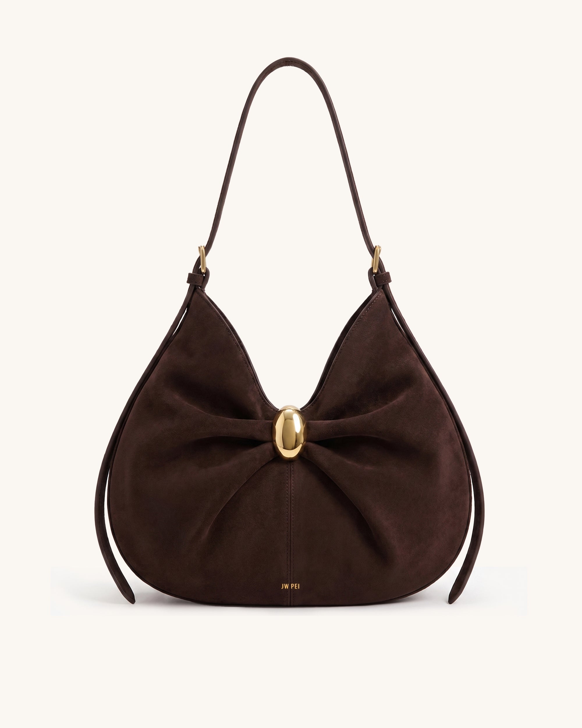 Ariel Bow Shoulder Bag - Brown