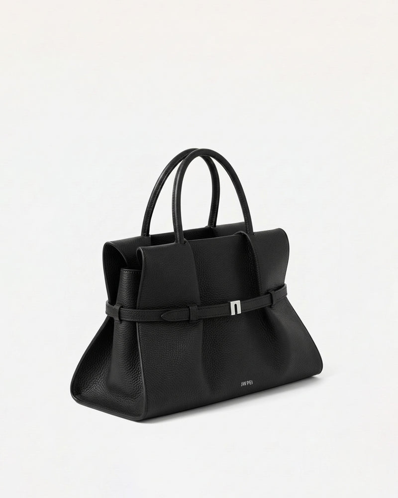 Ava Top Handle Bag - Black