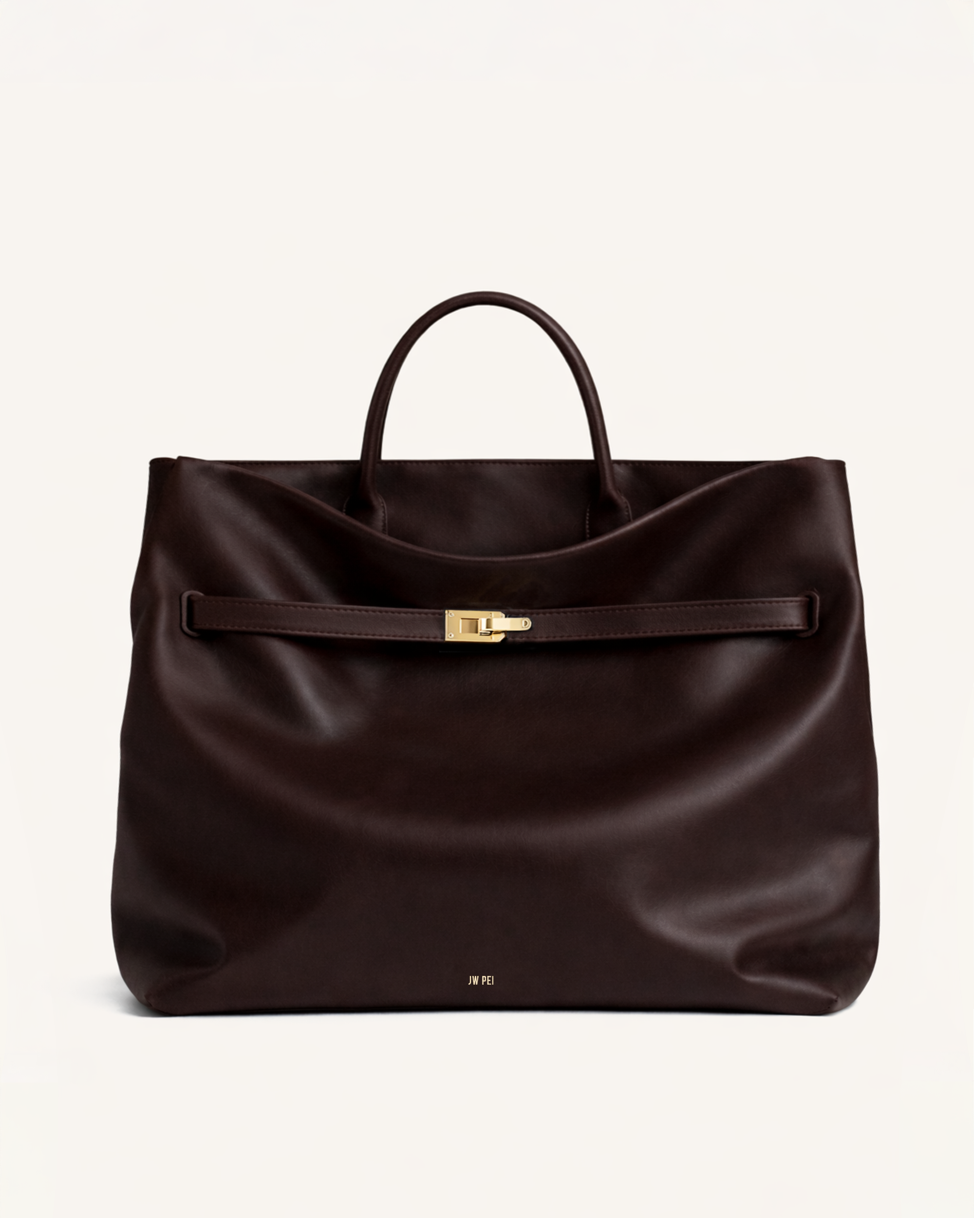 Bella Leather Tote - Brown