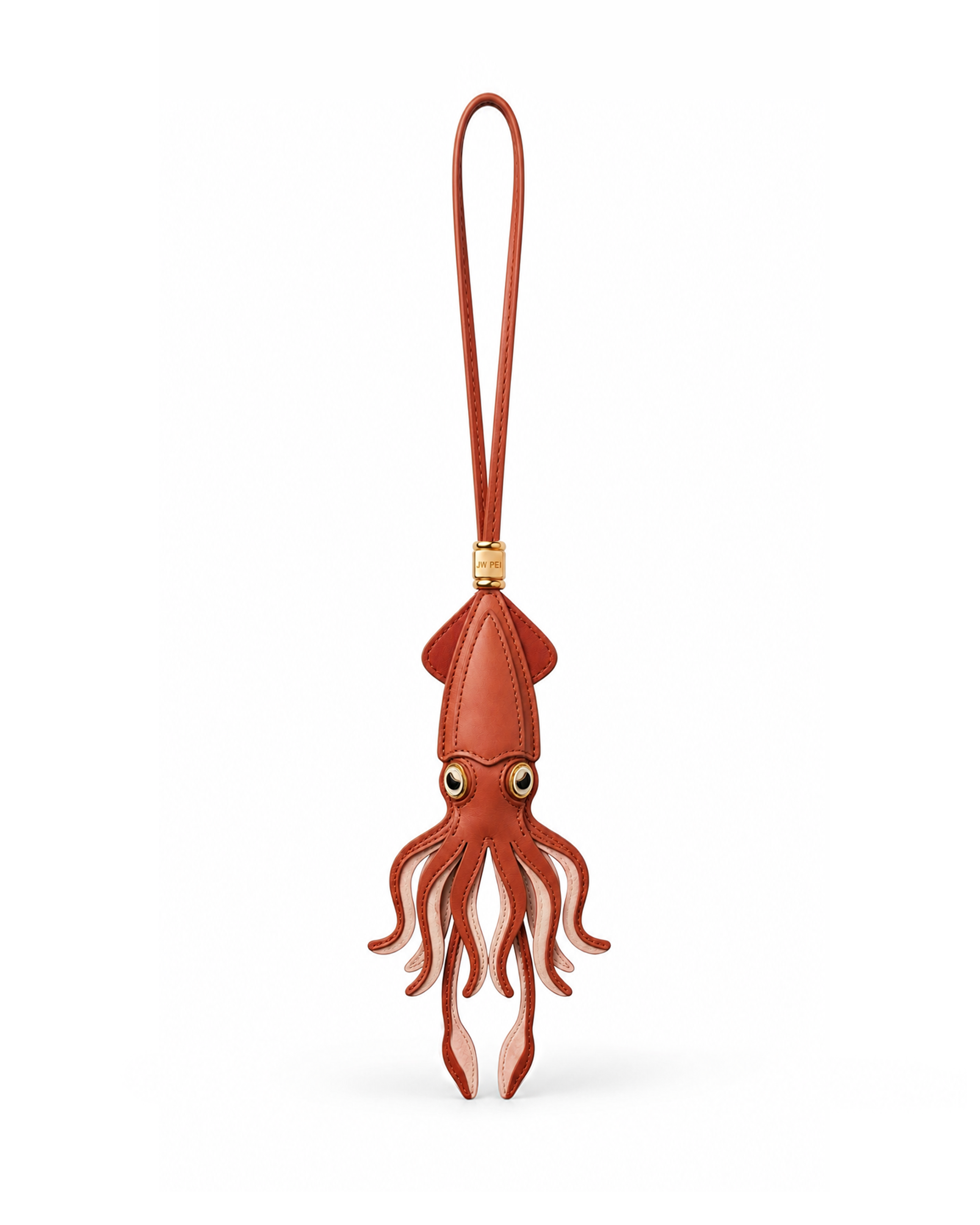 Squid Bag Charm - Rust Brown