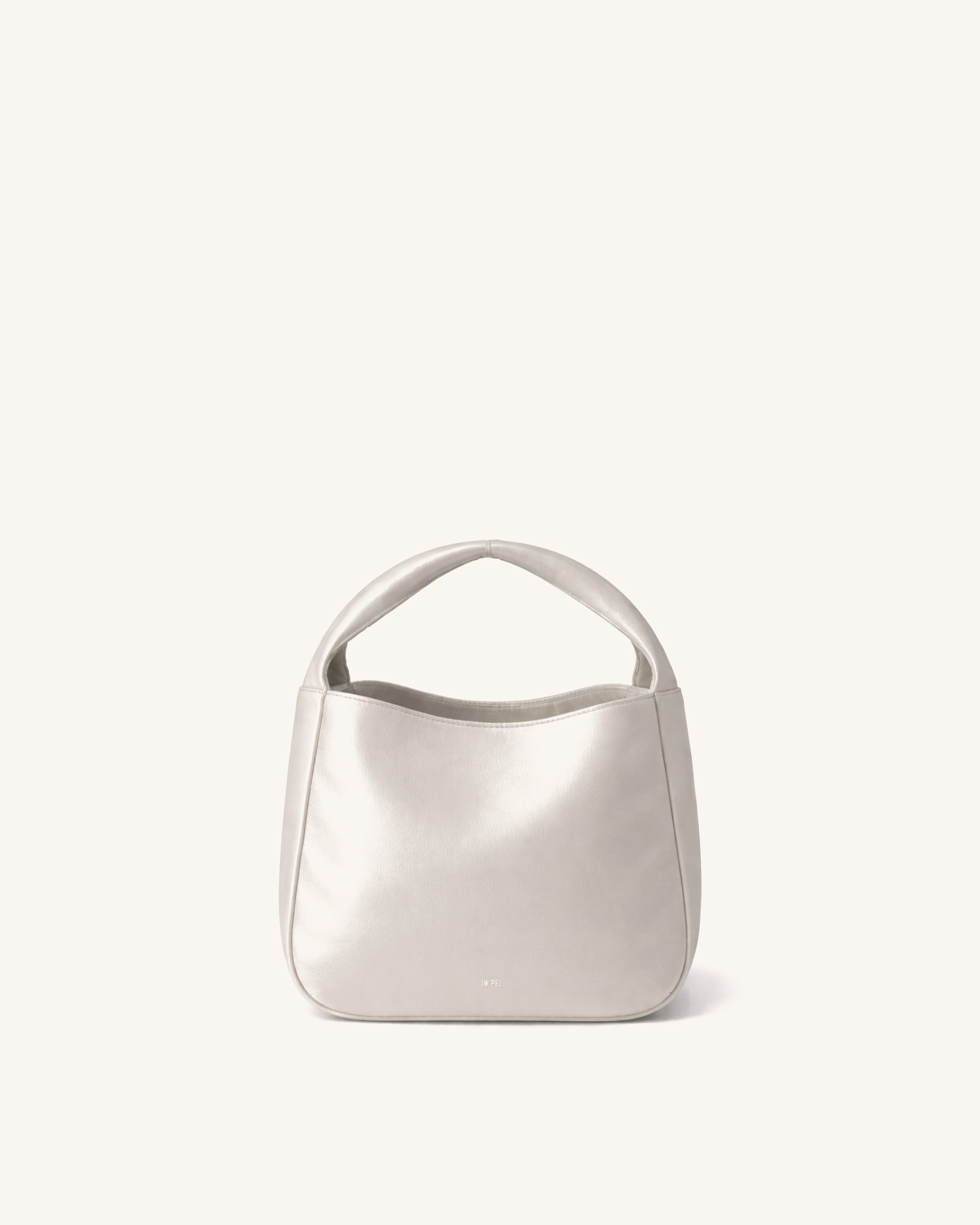Mia Padded Hobo Bag - White