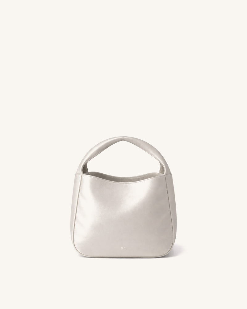 Mia Padded Hobo Bag - White