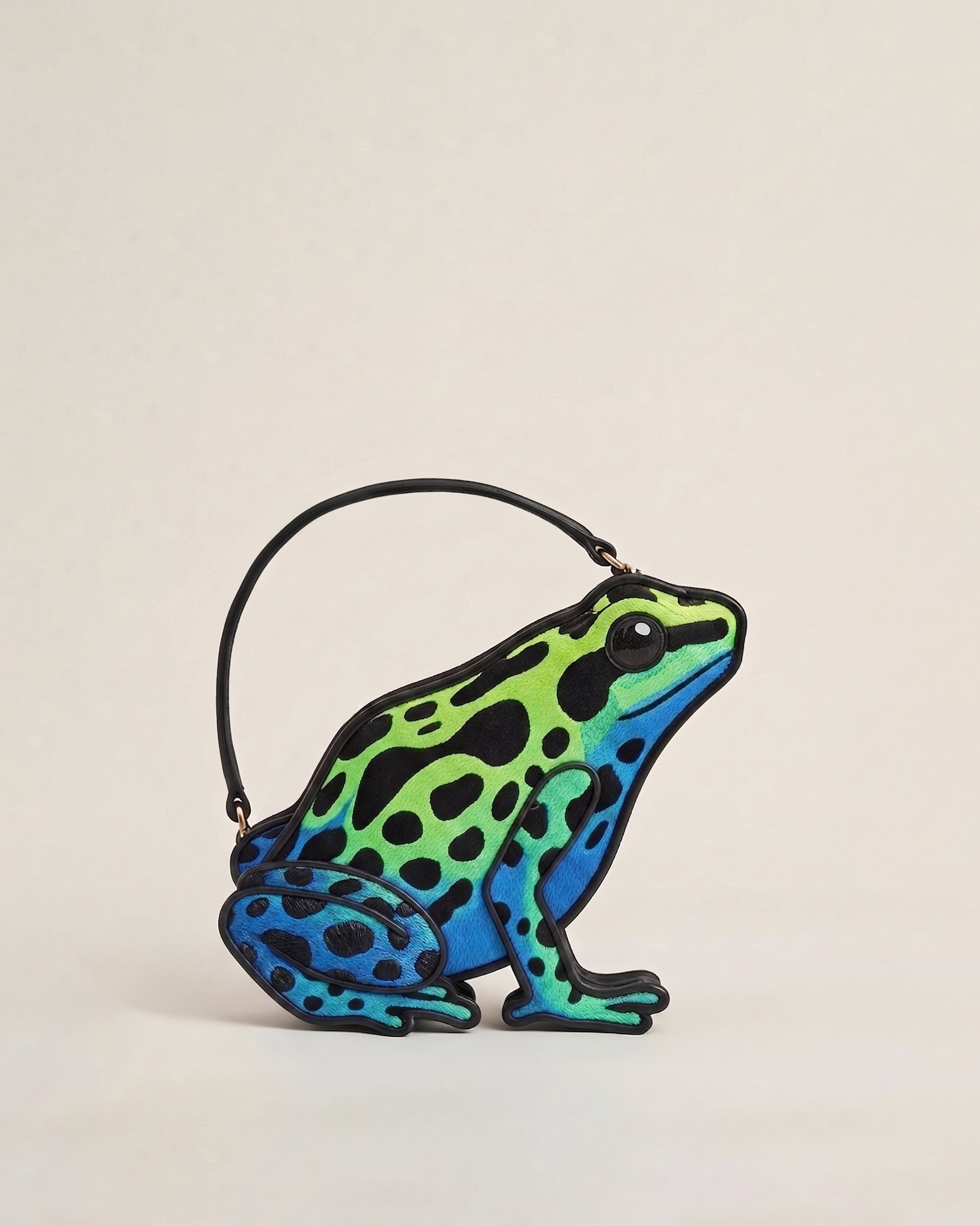 Tree Frog Top Handle Bag - Green & Blue | JW PEI