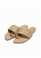 Ava Woven Toe Sandals – Neutral