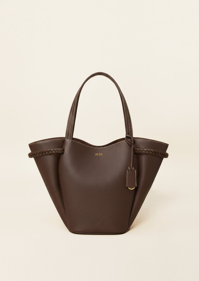 Aria Brown Tote Bag - Brown