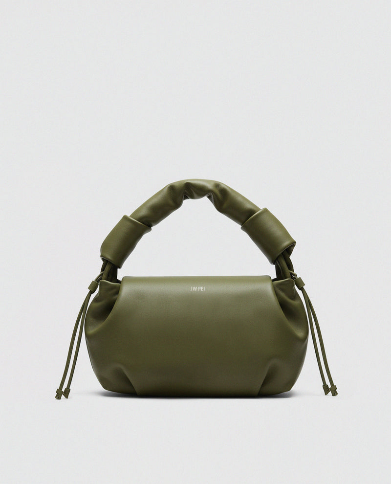 Eva Knotted Top Handle Bag - Olive