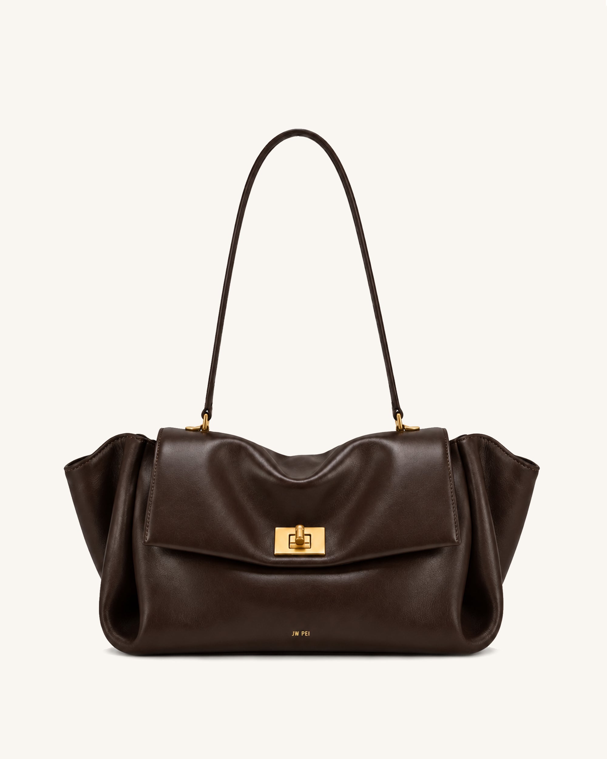 Nerissa Slouchy Shoulder Bag - Brown