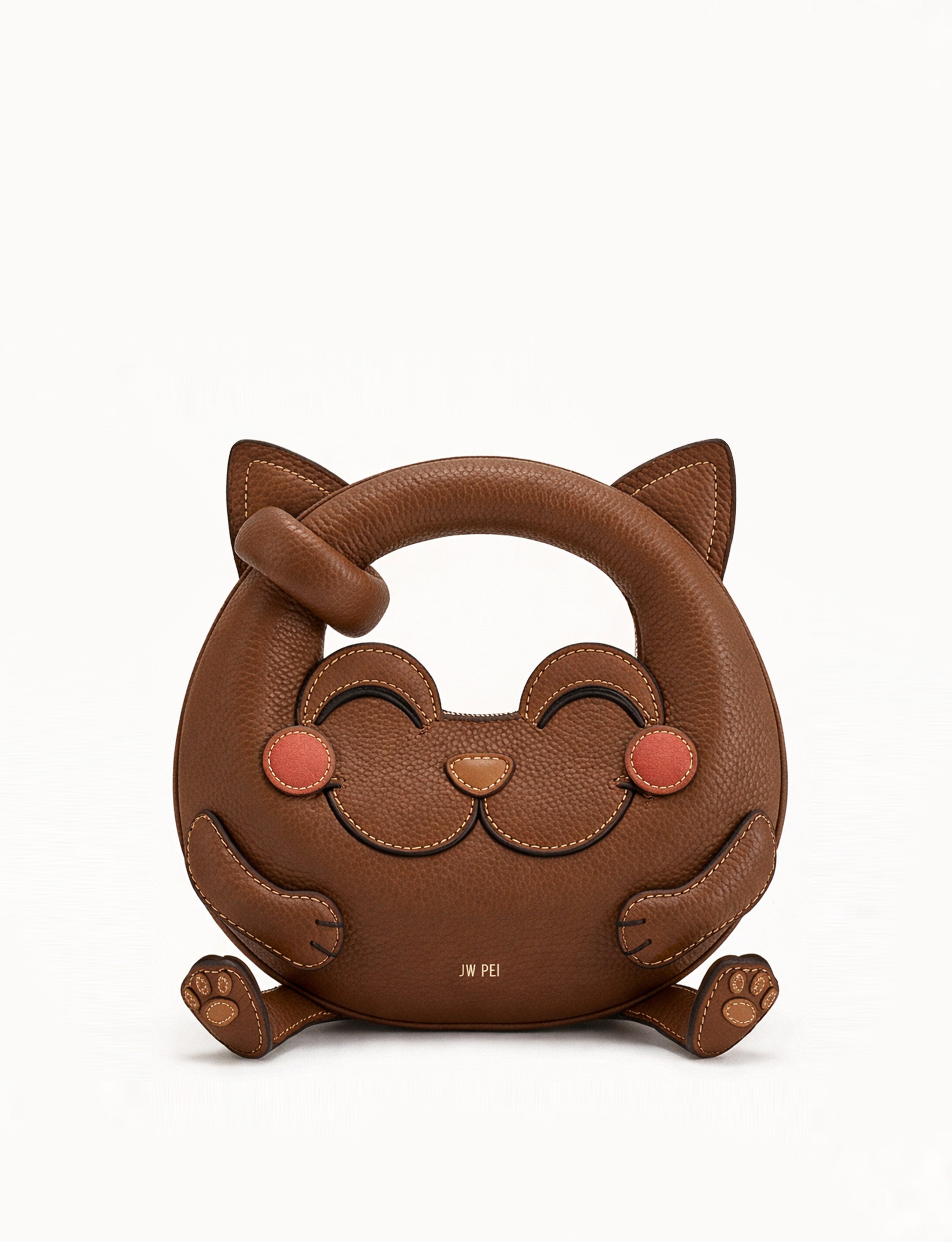 Abacus Happy Cat Mini Top Handle Bag - Brown