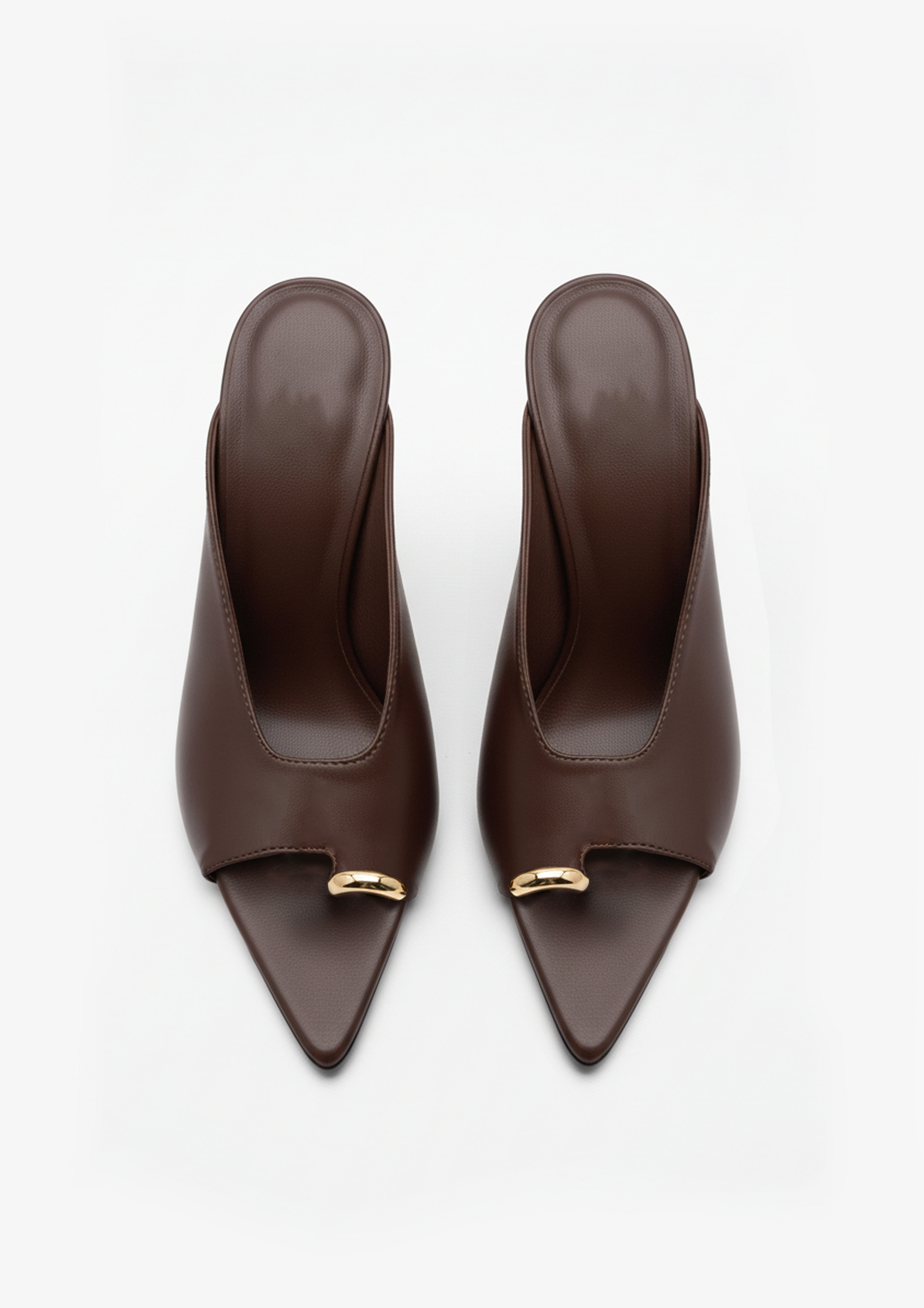 Sienna Sculpted Mules – Brown