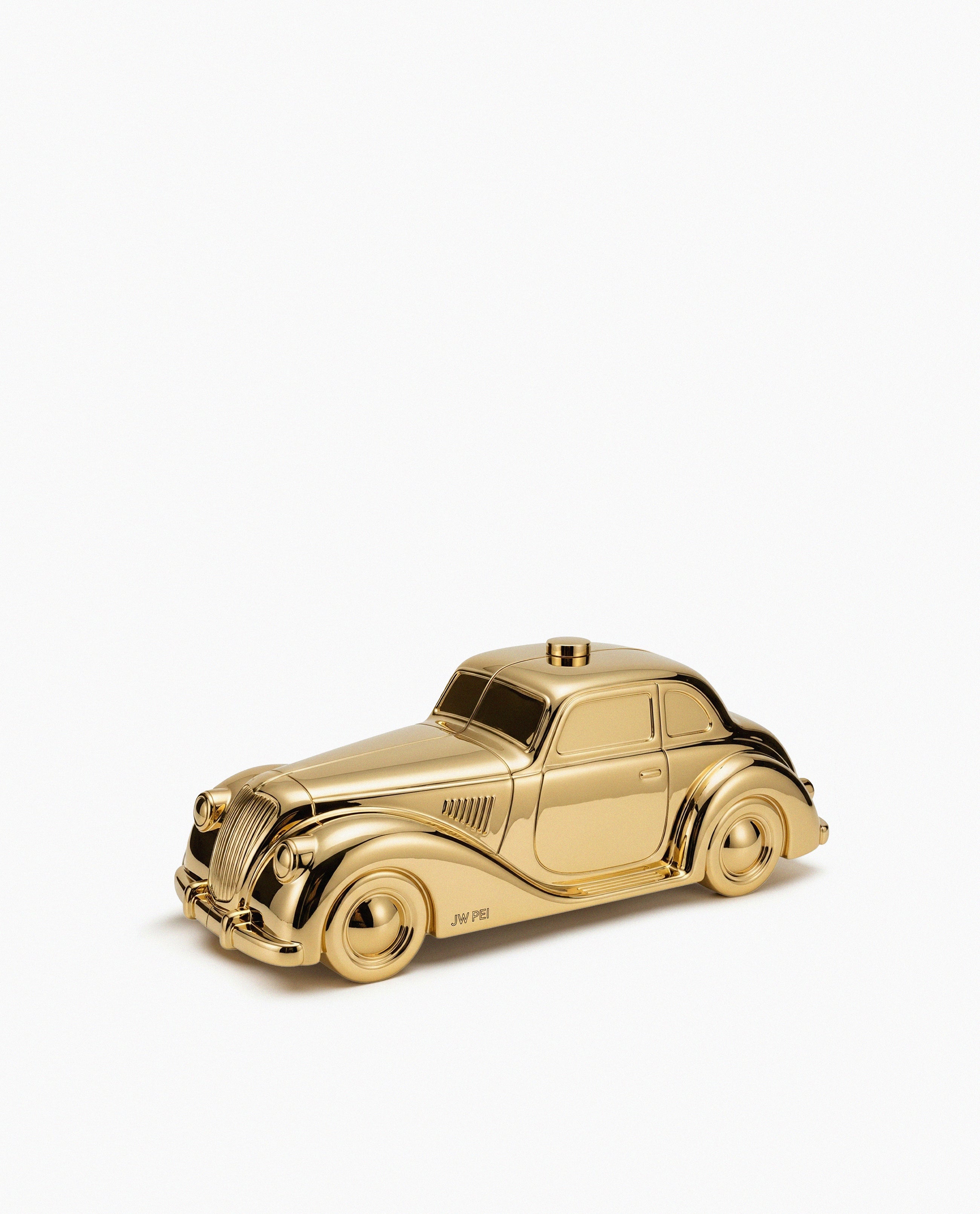 Vintage Car Clutch - Gold