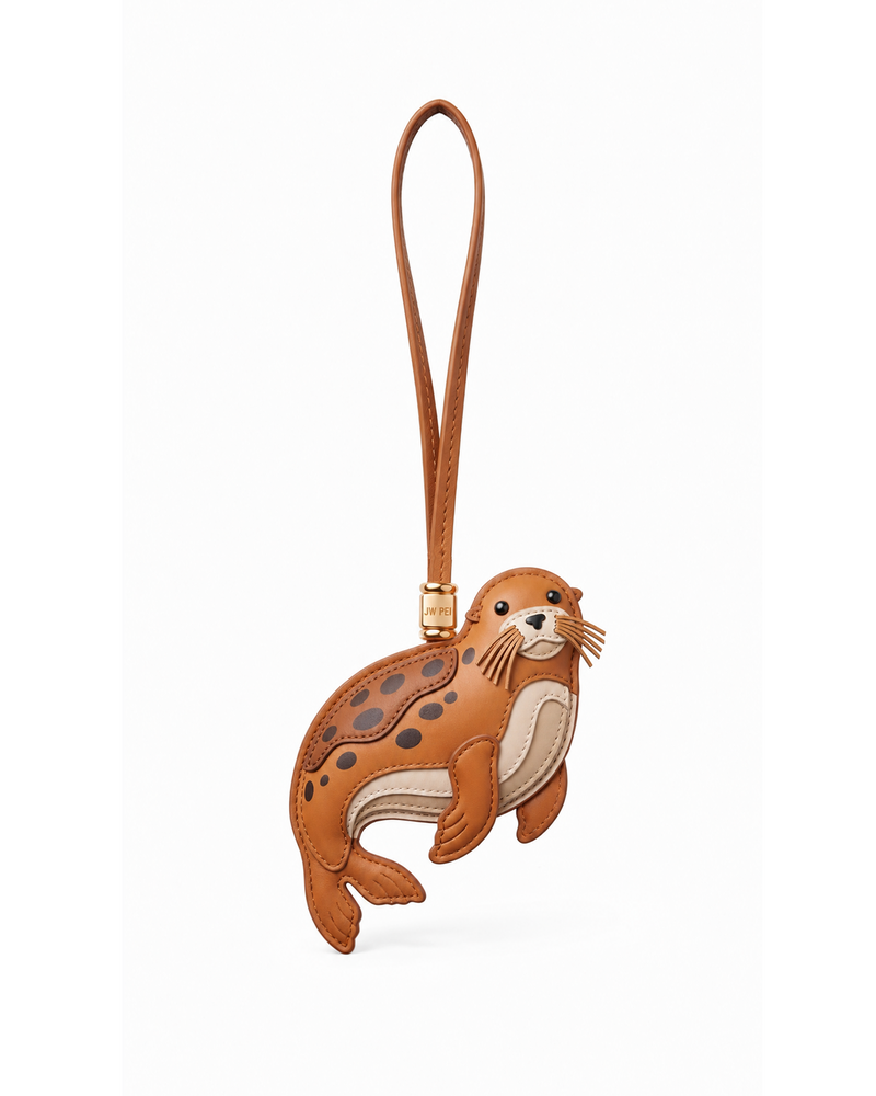 Spotted Sea Lion Bag Charm - Brown