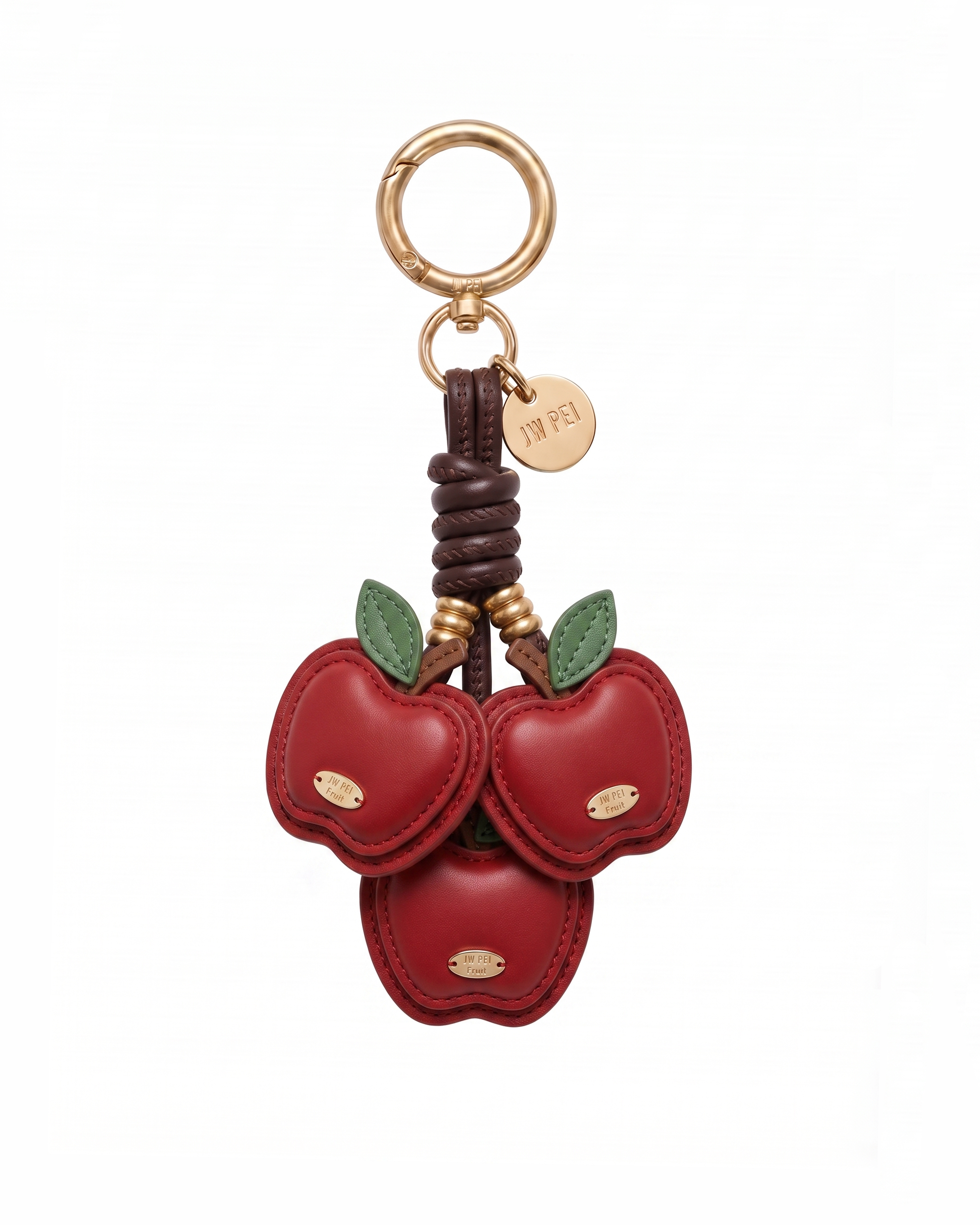 Apple Cluster Bag Charm - Red