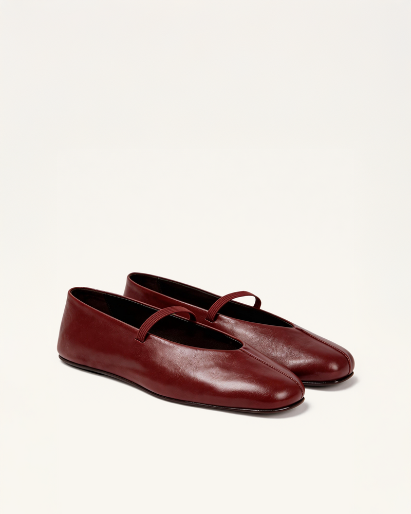 Luna Simple Mary Janes – Burgundy
