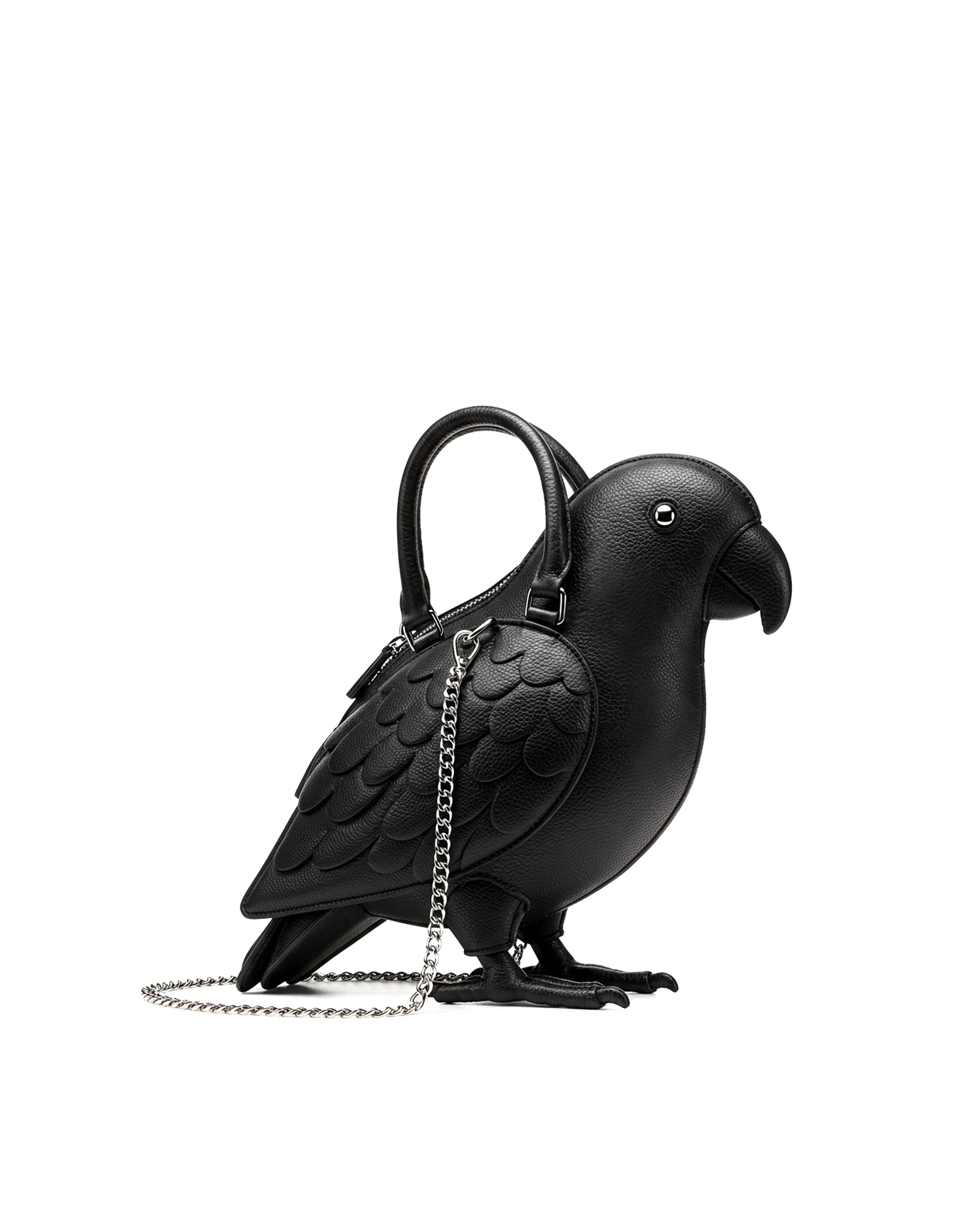 Mya Parrot Shaped Bag - Black