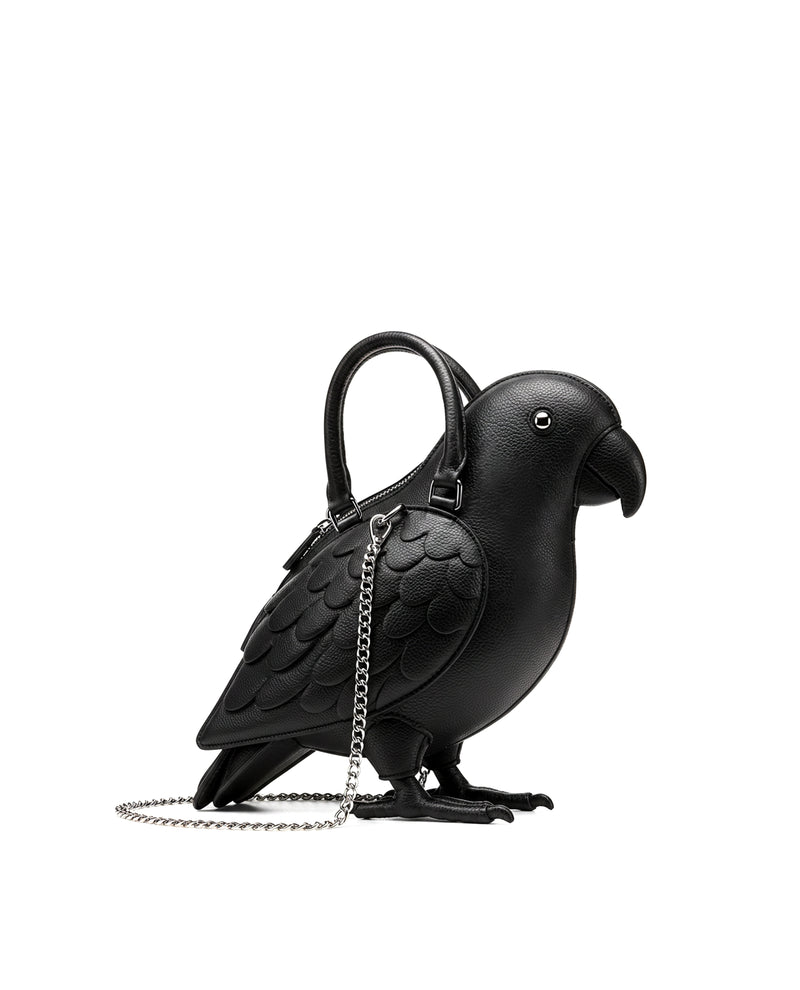 Mya Parrot Shaped Bag - Black
