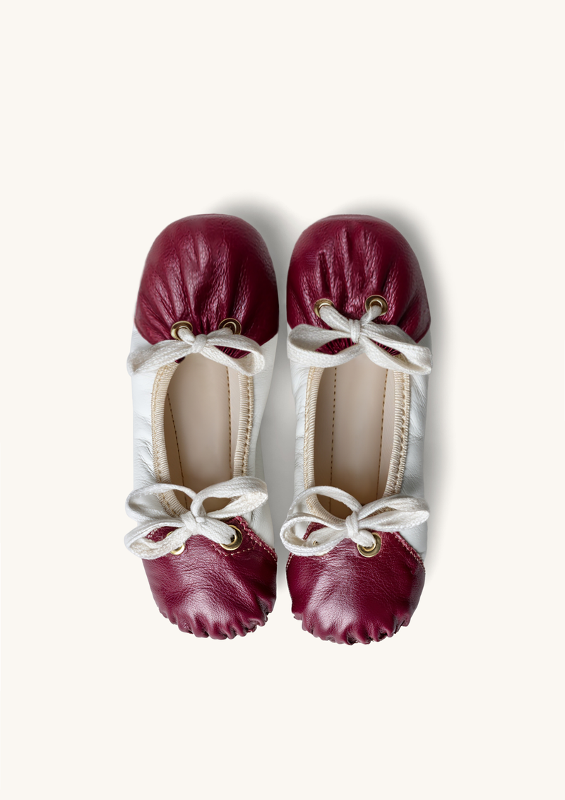 Ruby Bow Ballerinas – Red