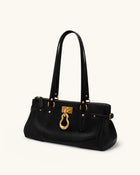 Yvette Elongated Tote Bag - Black