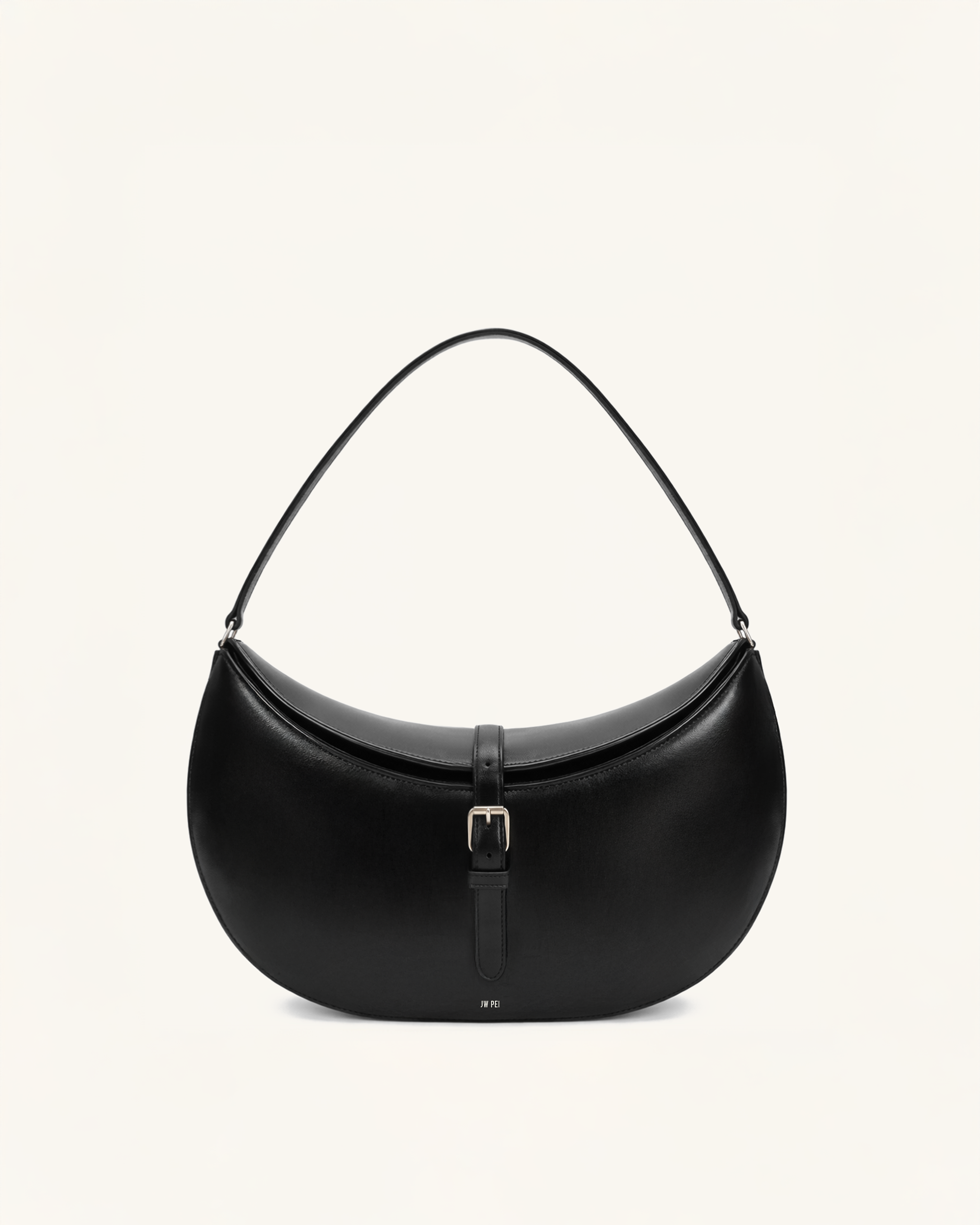 Luna Crescent Shoulder Bag - Black