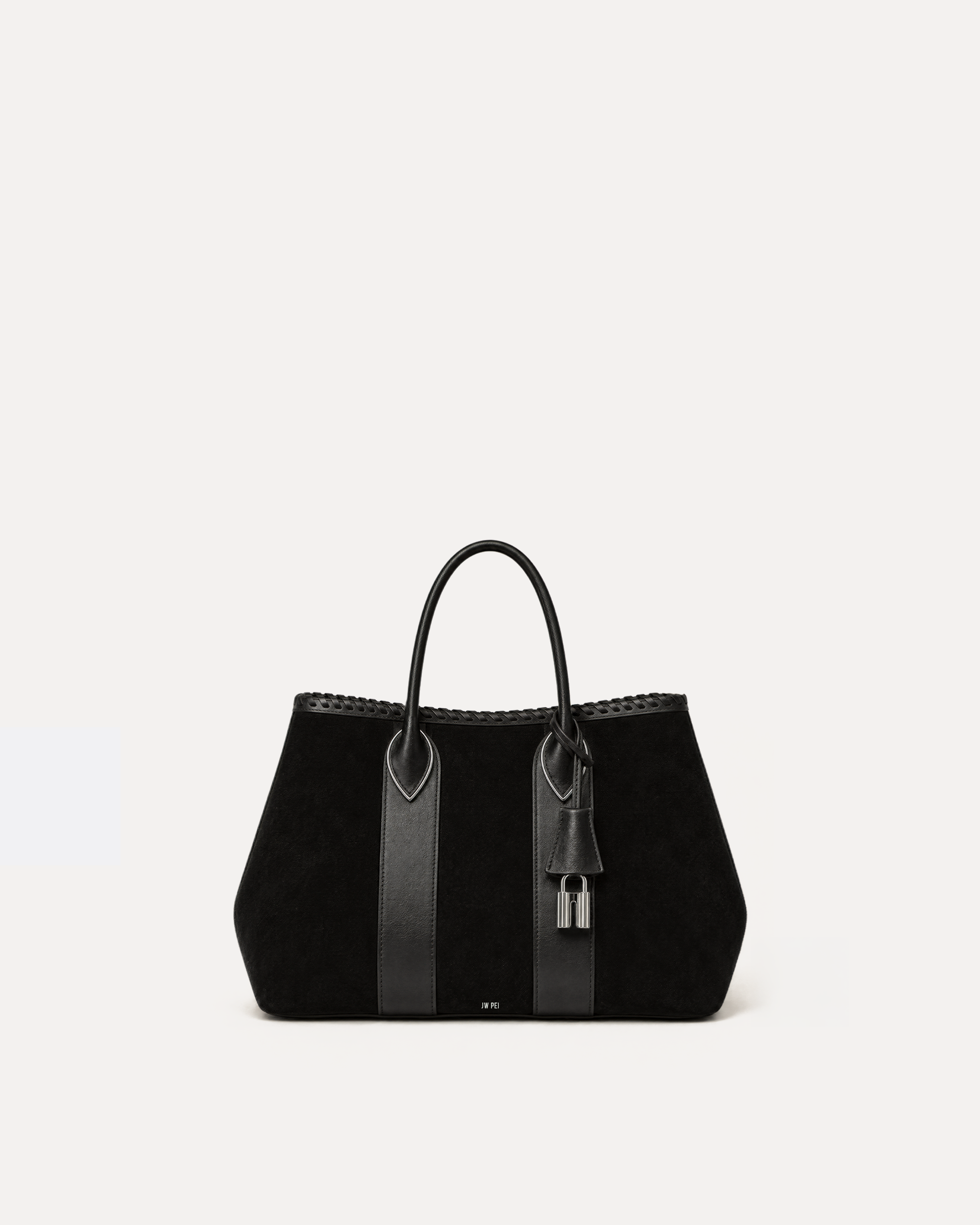 Maya Suede Tote - Black
