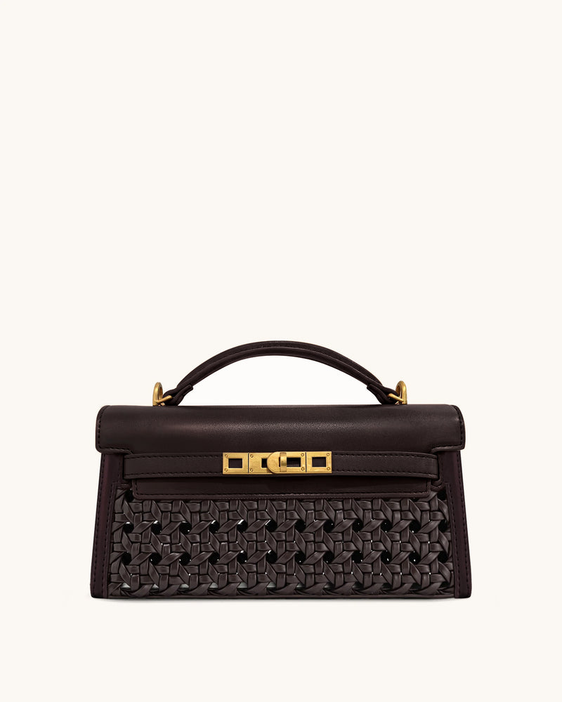 Noor Top Handle Bag - Mocha Brown