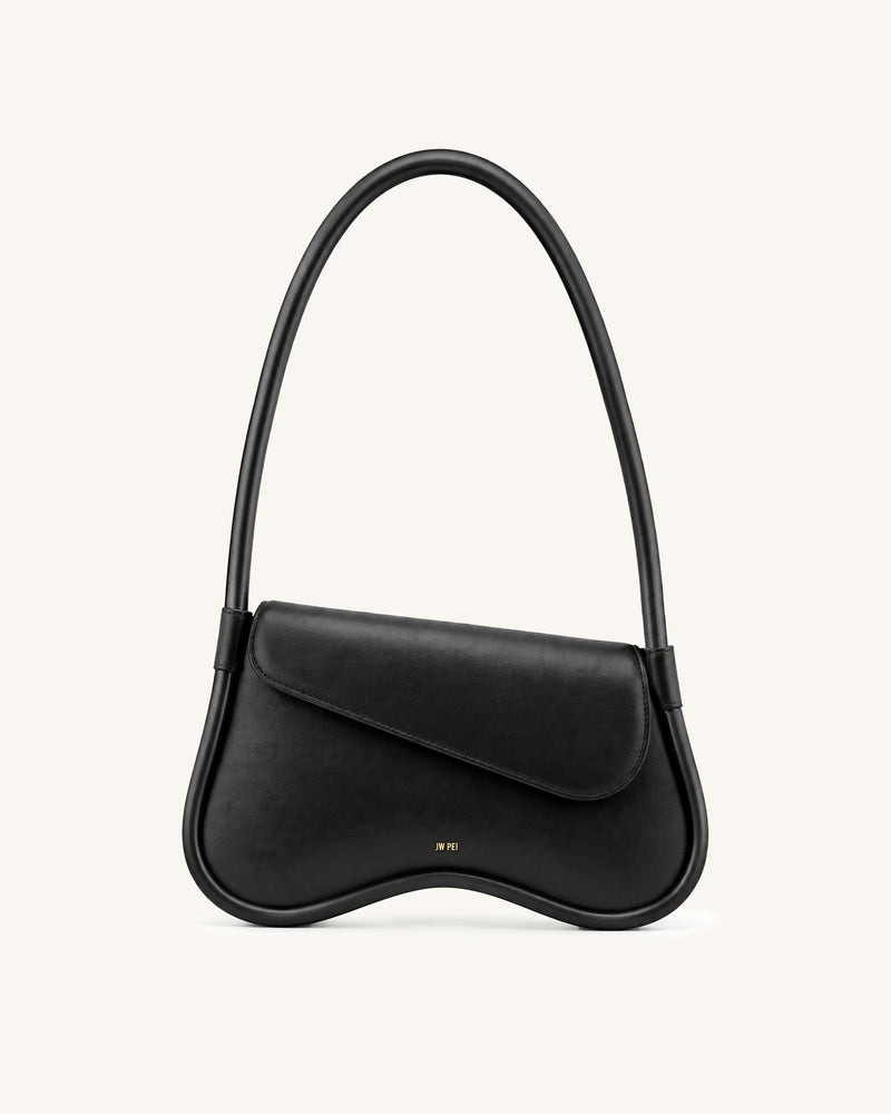Addisyn Wave Shoulder Bag - Black