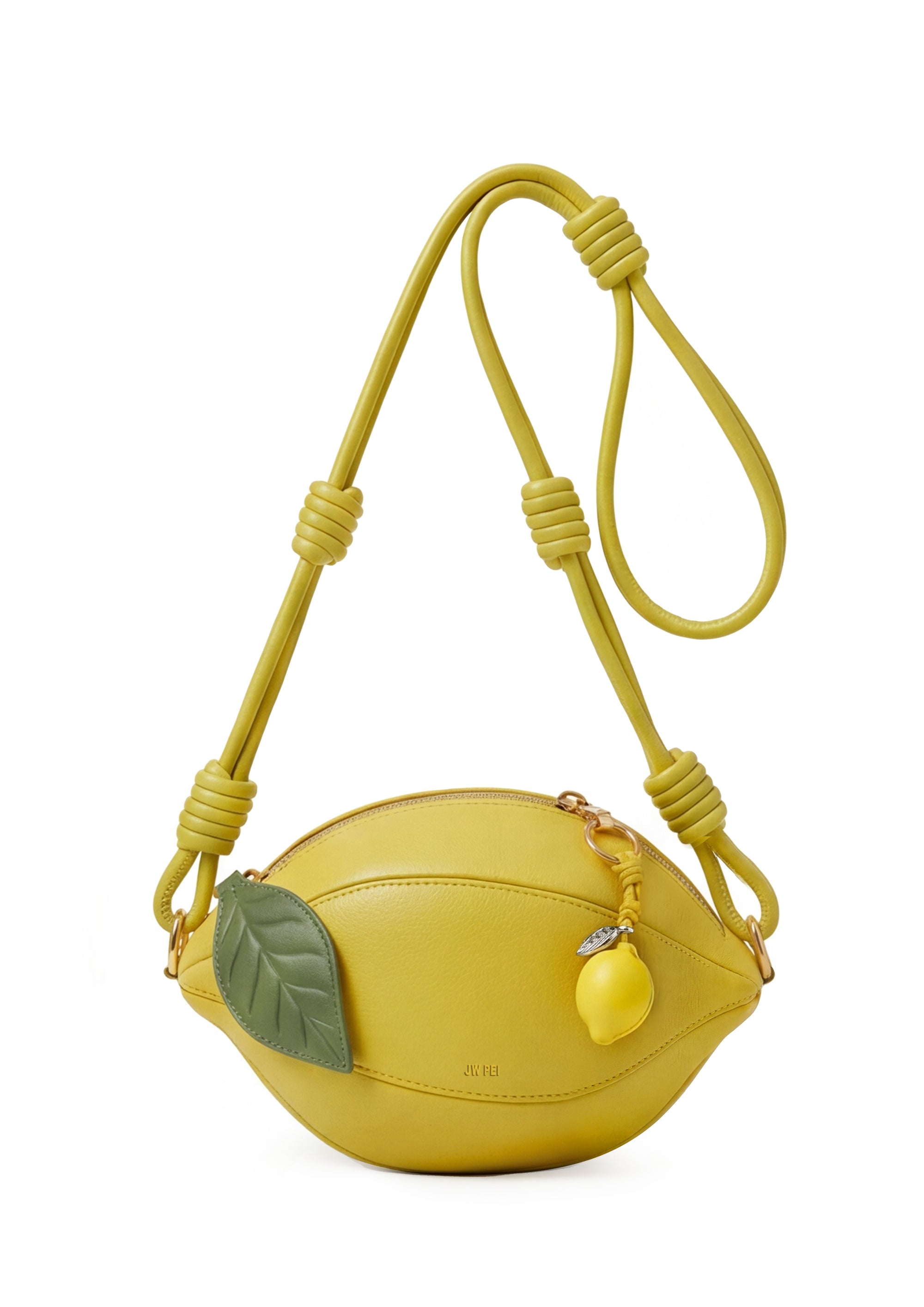 Lemon-Shaped Crossbody Bag - Yellow