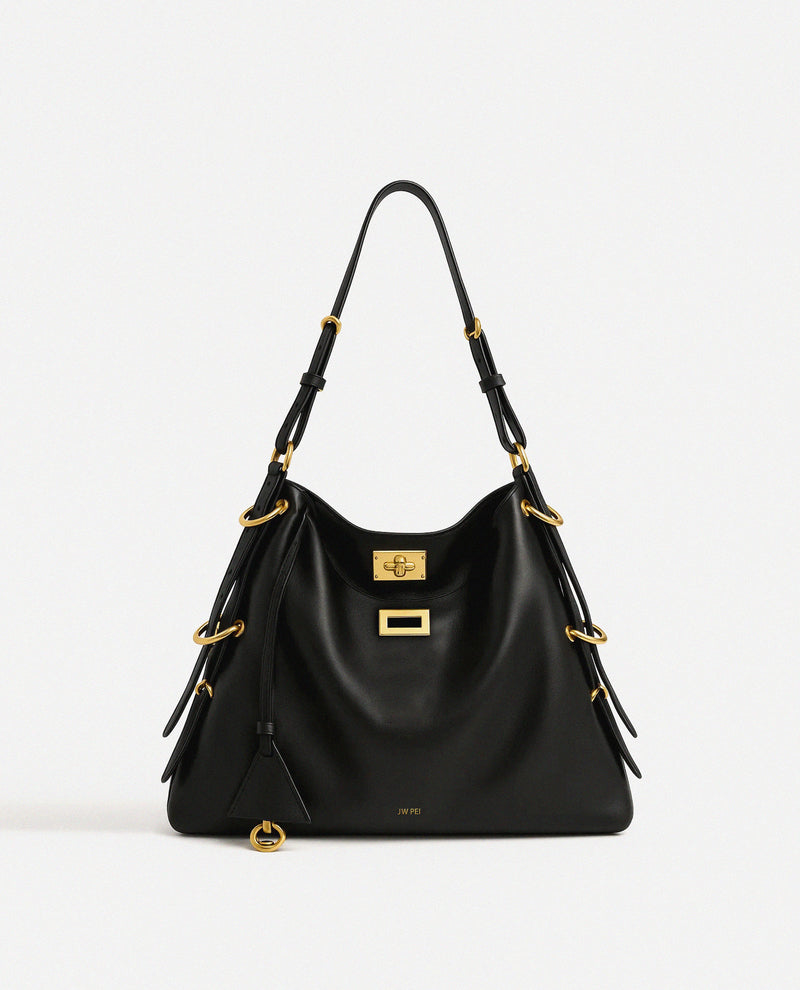 Mia Slouch Shoulder Bag - Black