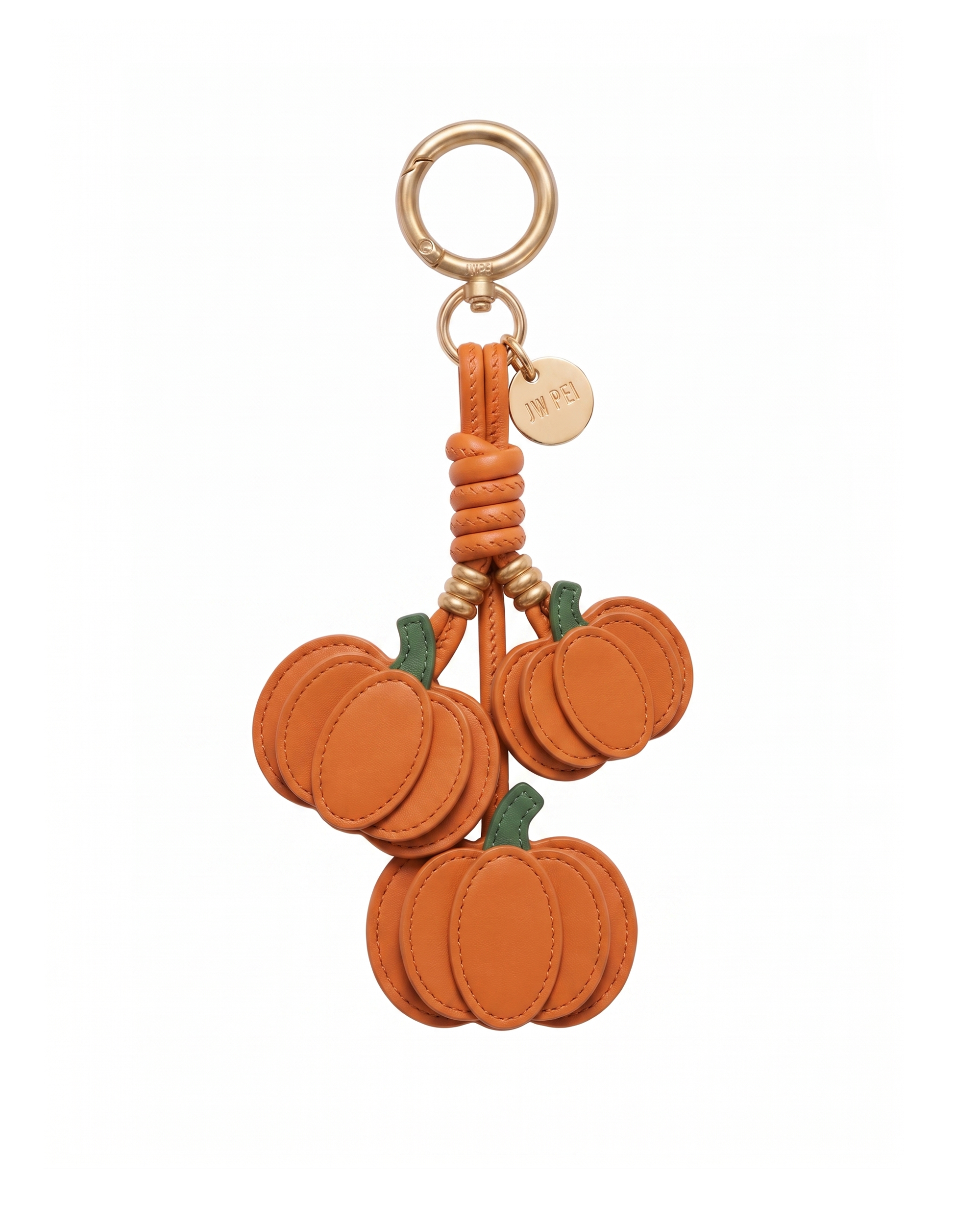 Pumpkin Cluster Bag Charm - Orange