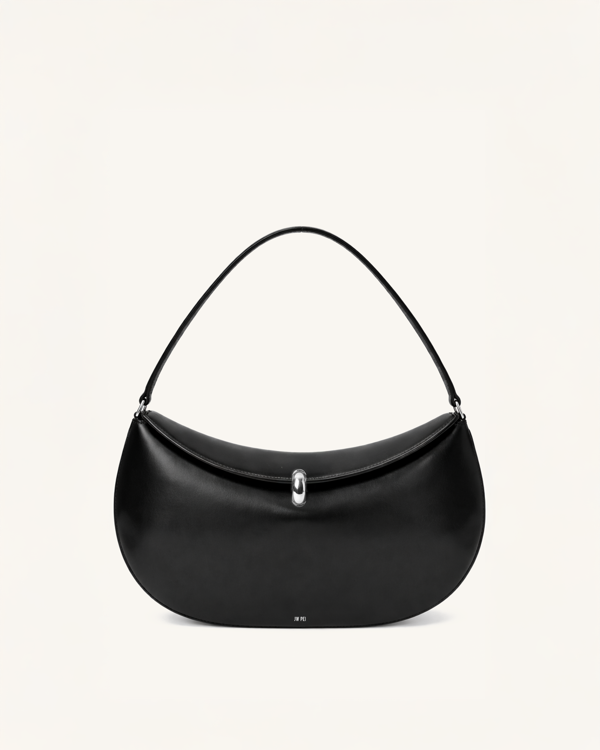 Nora Crescent Shoulder Bag - Black
