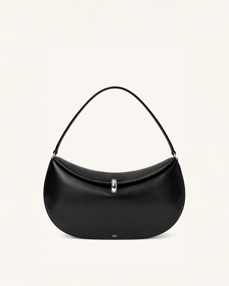 Nora Crescent Shoulder Bag - Black
