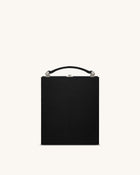 Taya Wine Glass Puppy Pattern Book Shape Clutch Bag - Black