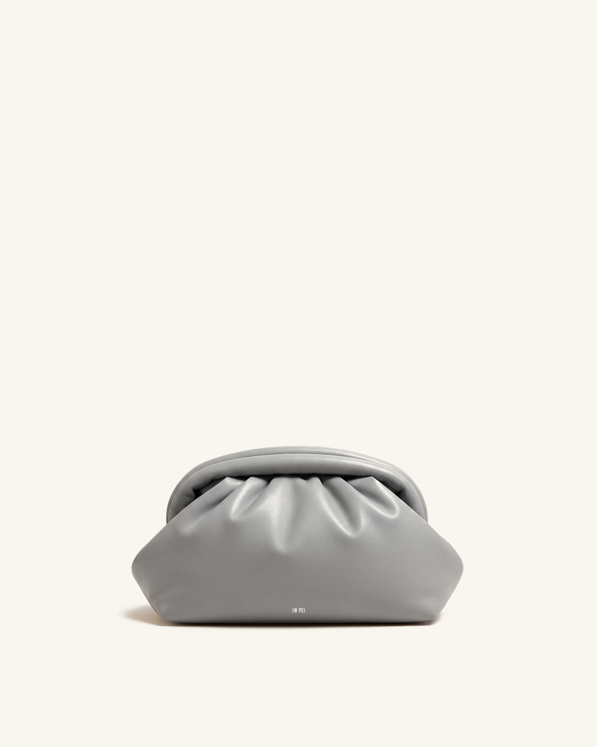 Eva Soft Clutch - Grey