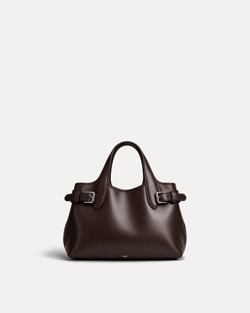 Avery Brown Top Handle Bag - Brown