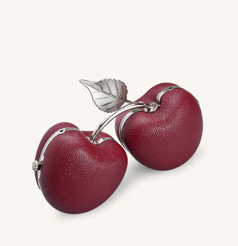 Elara Cherry Shaped Clutch - Red