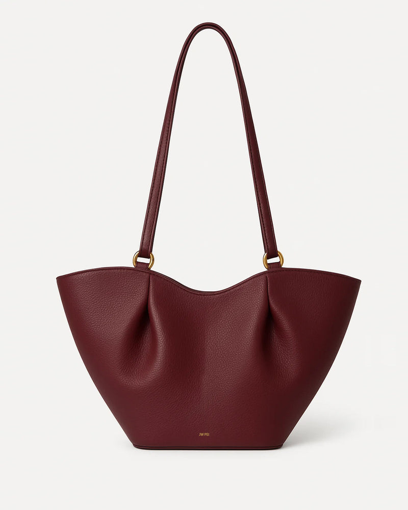 Riley Slouch Tote - Burgundy