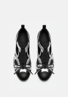 Amelia Cut-Out Sneakers – Black