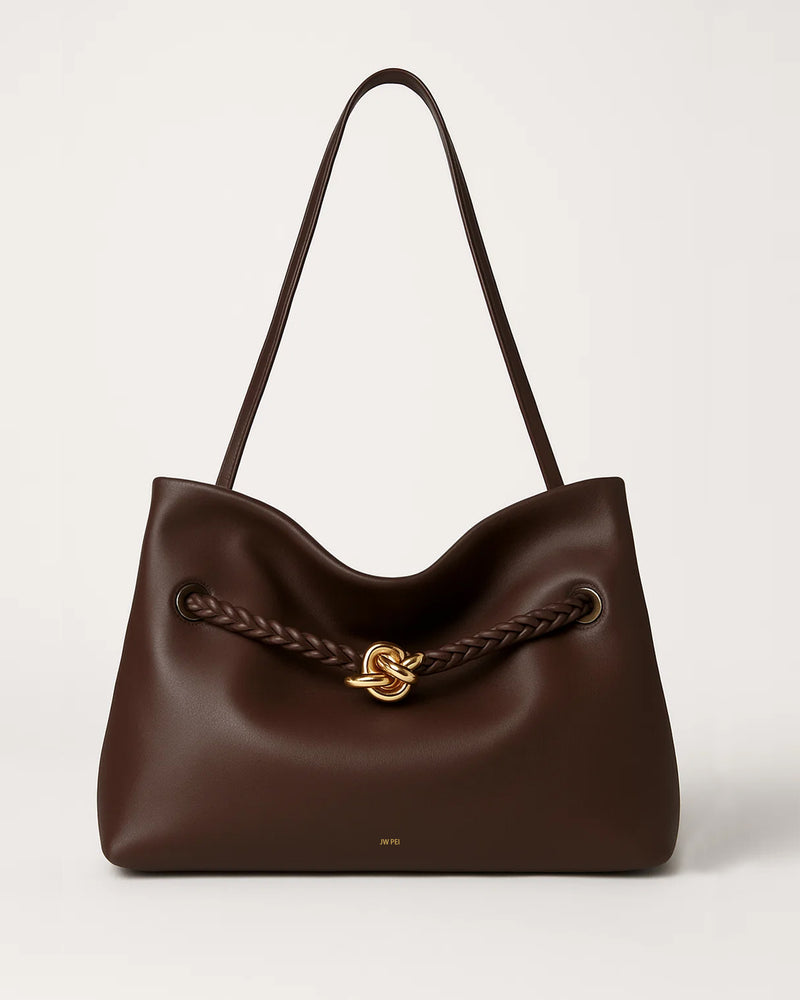 Aria Hobo Shoulder Bag - Brown