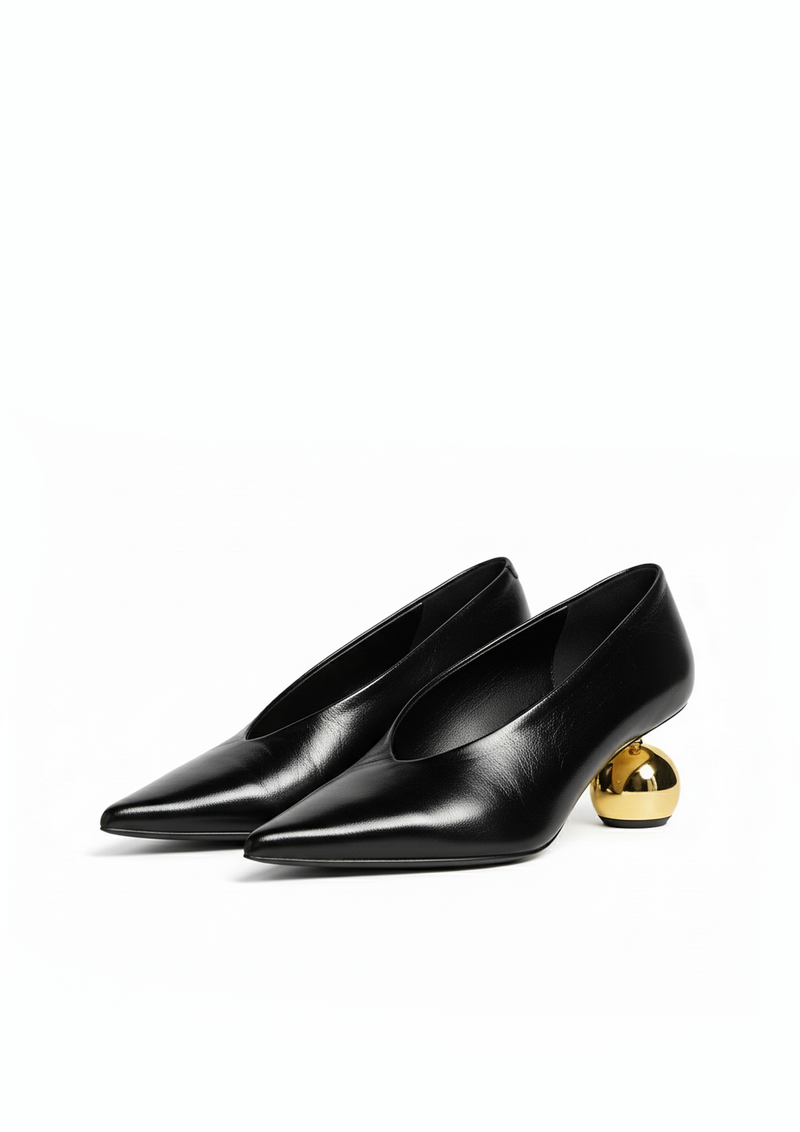 Stella Sphere Heel Pumps – Black