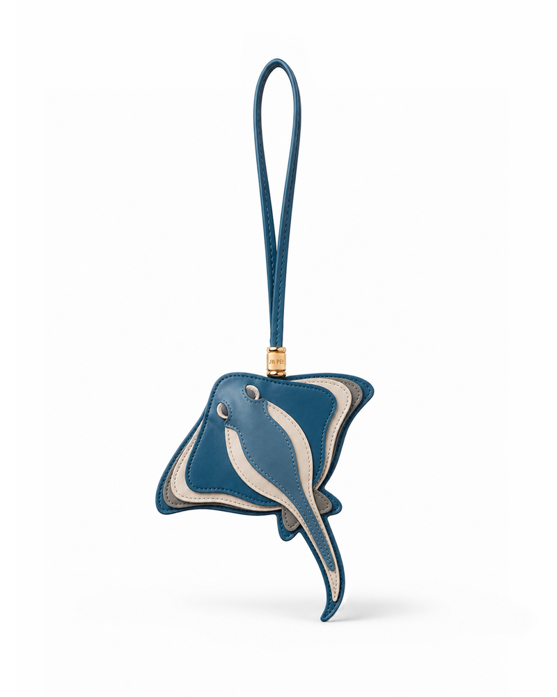 Stingray Bag Charm - Ocean Blue