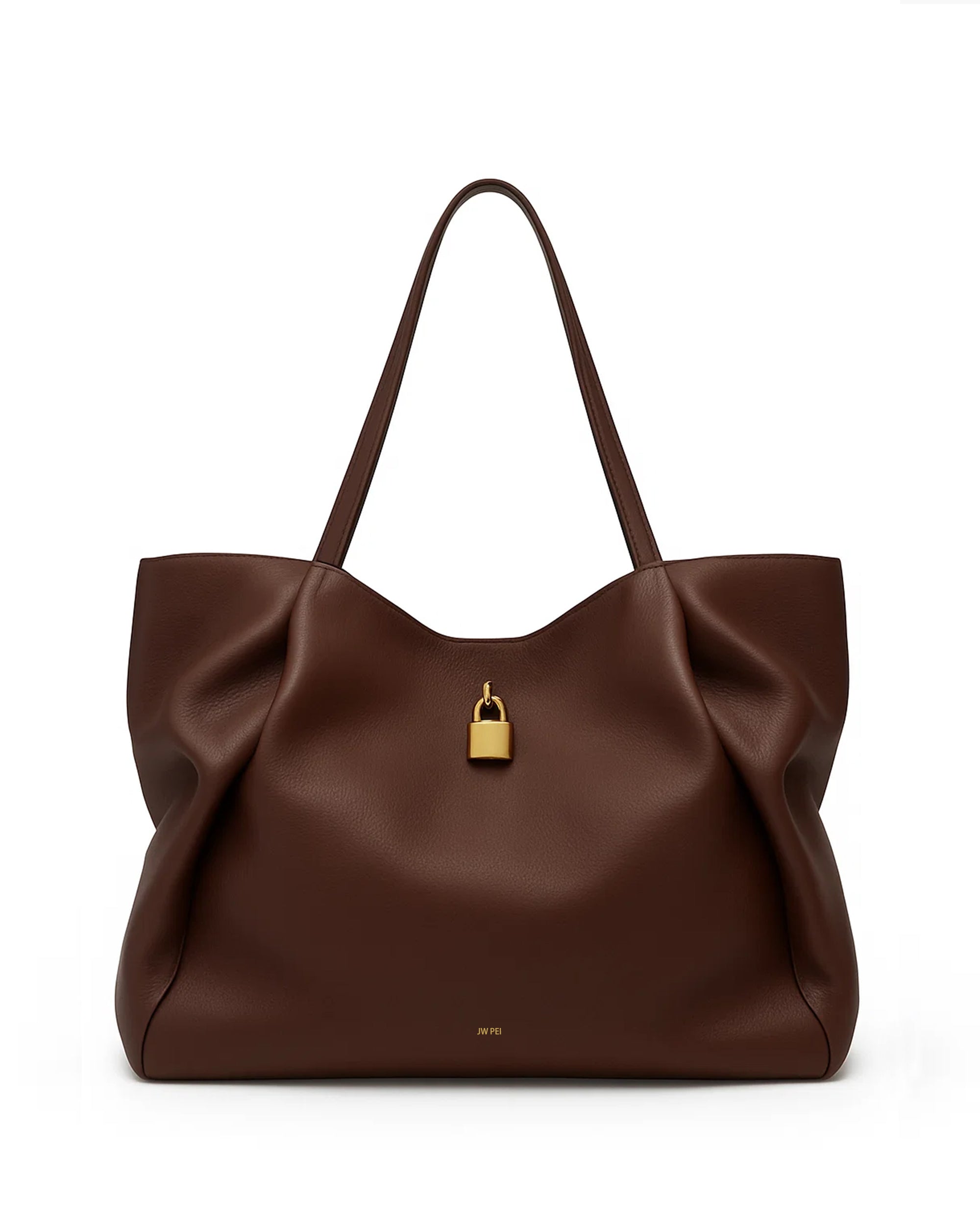 Mia Padlock Tote - Brown