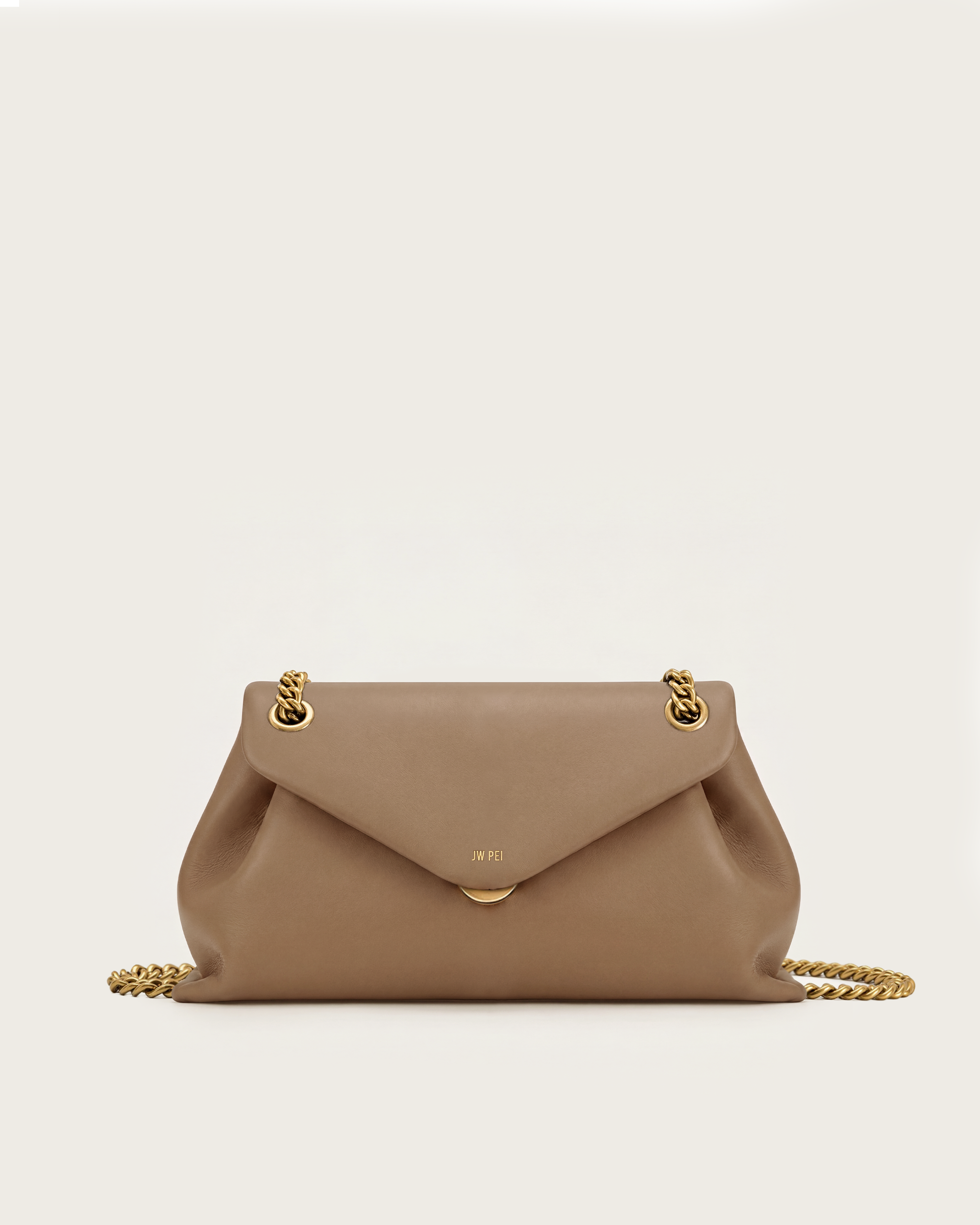 Aria Envelope Chain Bag - Brown