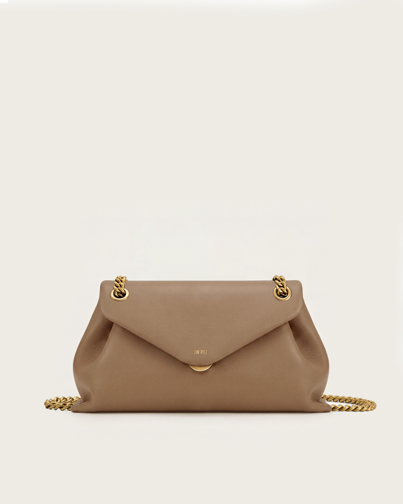 Aria Envelope Chain Bag - Brown